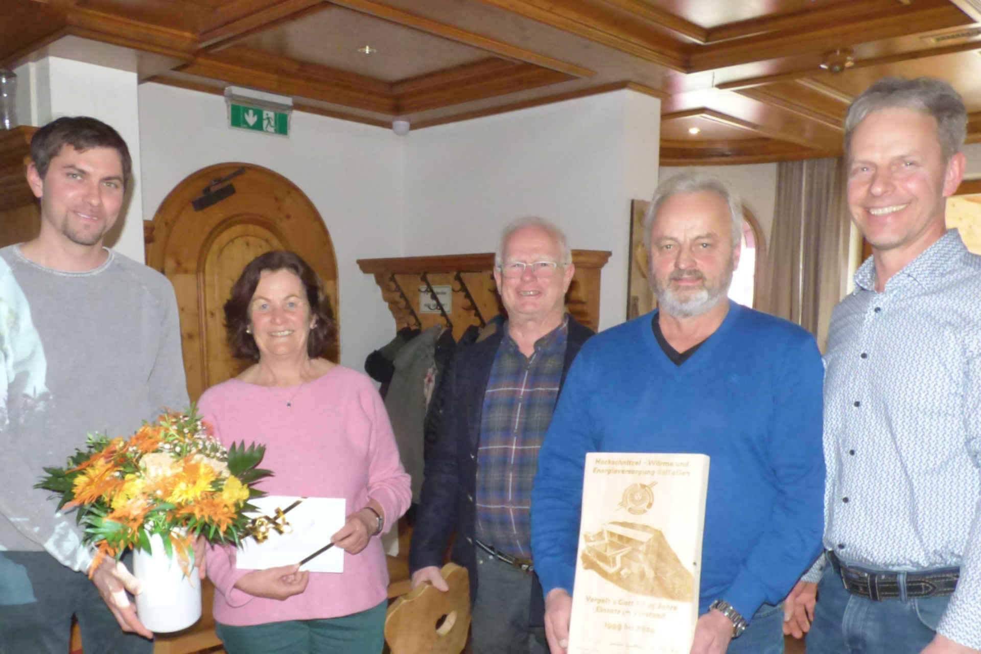 Betriebsleiter Hans-Peter Fuchs, Elisabeth Bliem, Obmann Hans Pirchmoser, Meinrad Bliem und Obmann-Stellvertreter Engelbert Wurzer.
© Johann Embacher